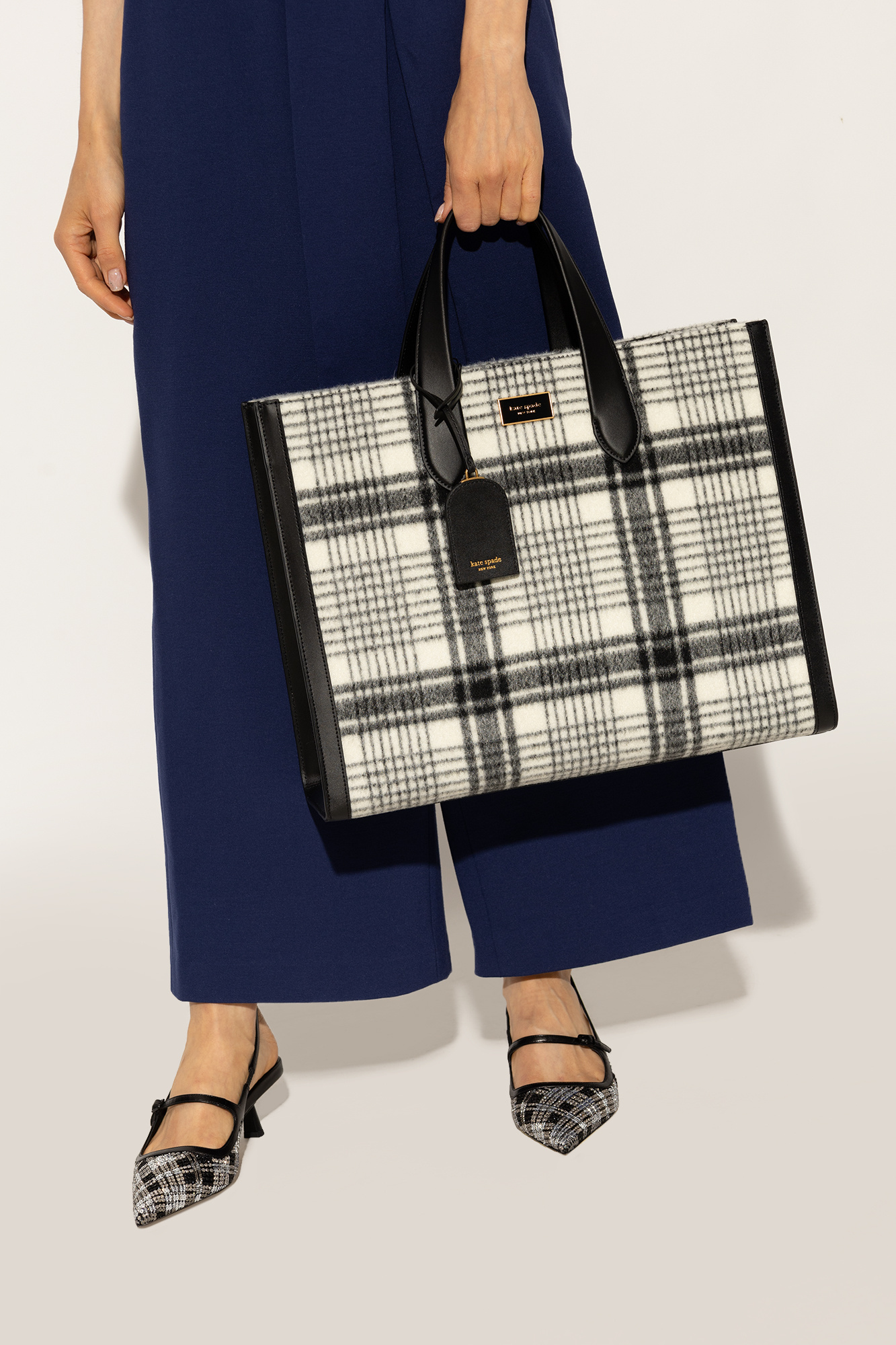 Kate spade hot sale plaid tote